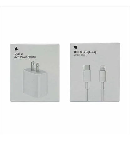 Cargador Carga Rápida 20w y cable tipo lightining iphone Original